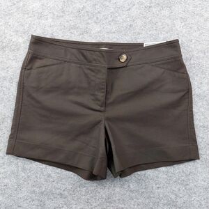 Ann Taylor Shorts Womens 10 Signature Fit Stretch Chino Casual Pockets Preppy